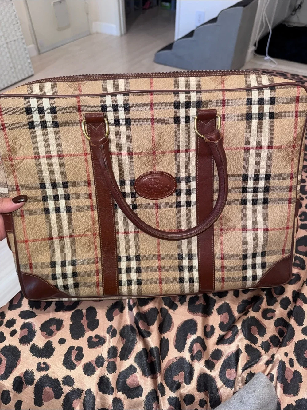 Burberry’s Novacheck briefcase